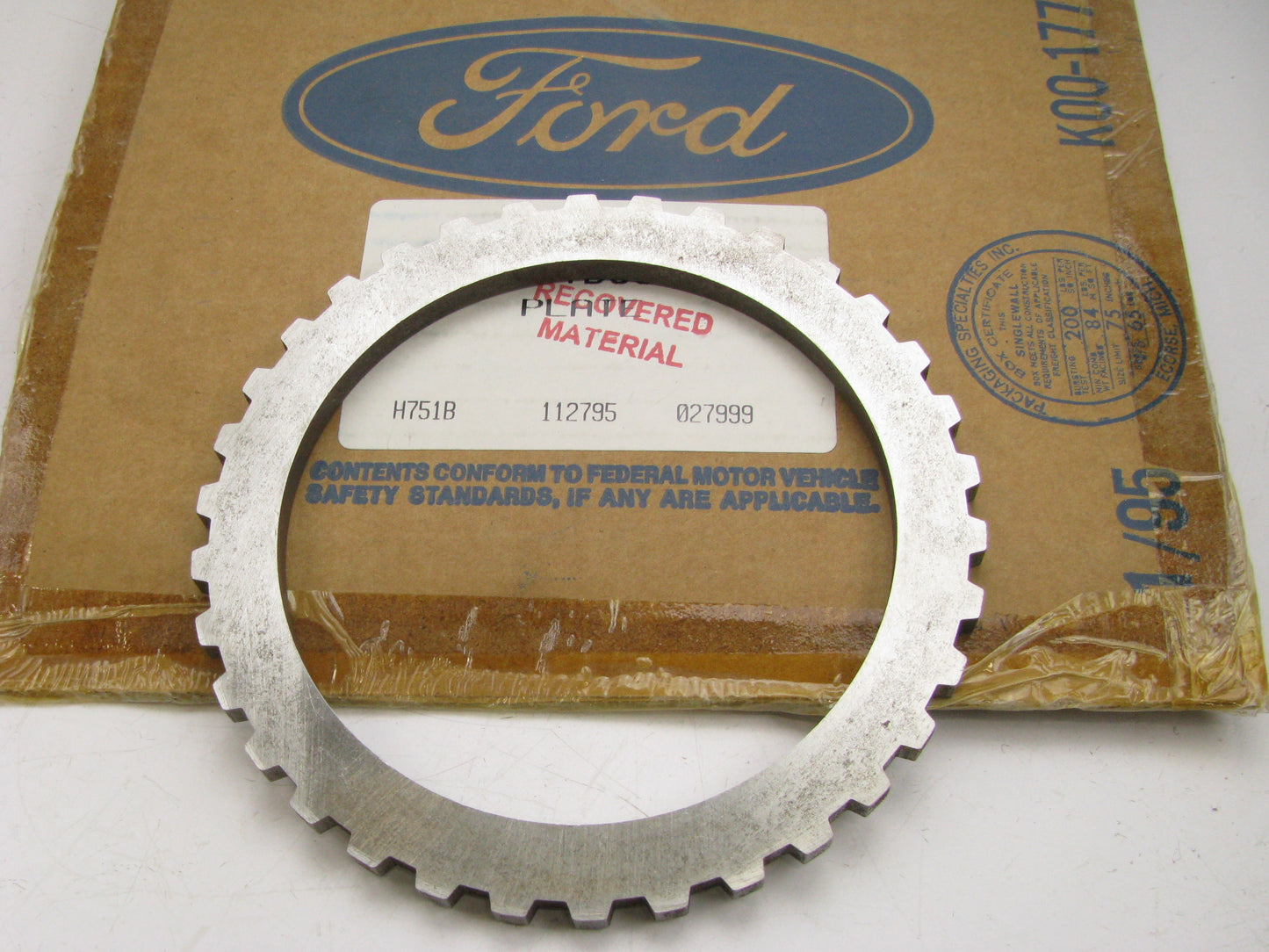 NEW - OEM Ford E6DZ-7B066-C Forward Clutch Pressure Plate 0.285'' AXOD AXODE