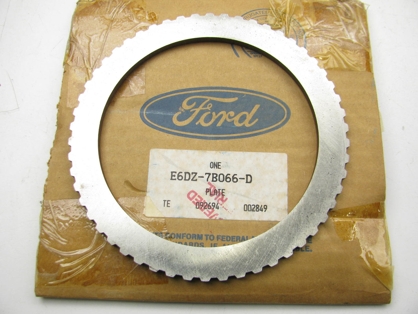 Ford E6DZ-7B066-D Transmission Reverse Clutch Pressure Plate 1986-1997 AXOD