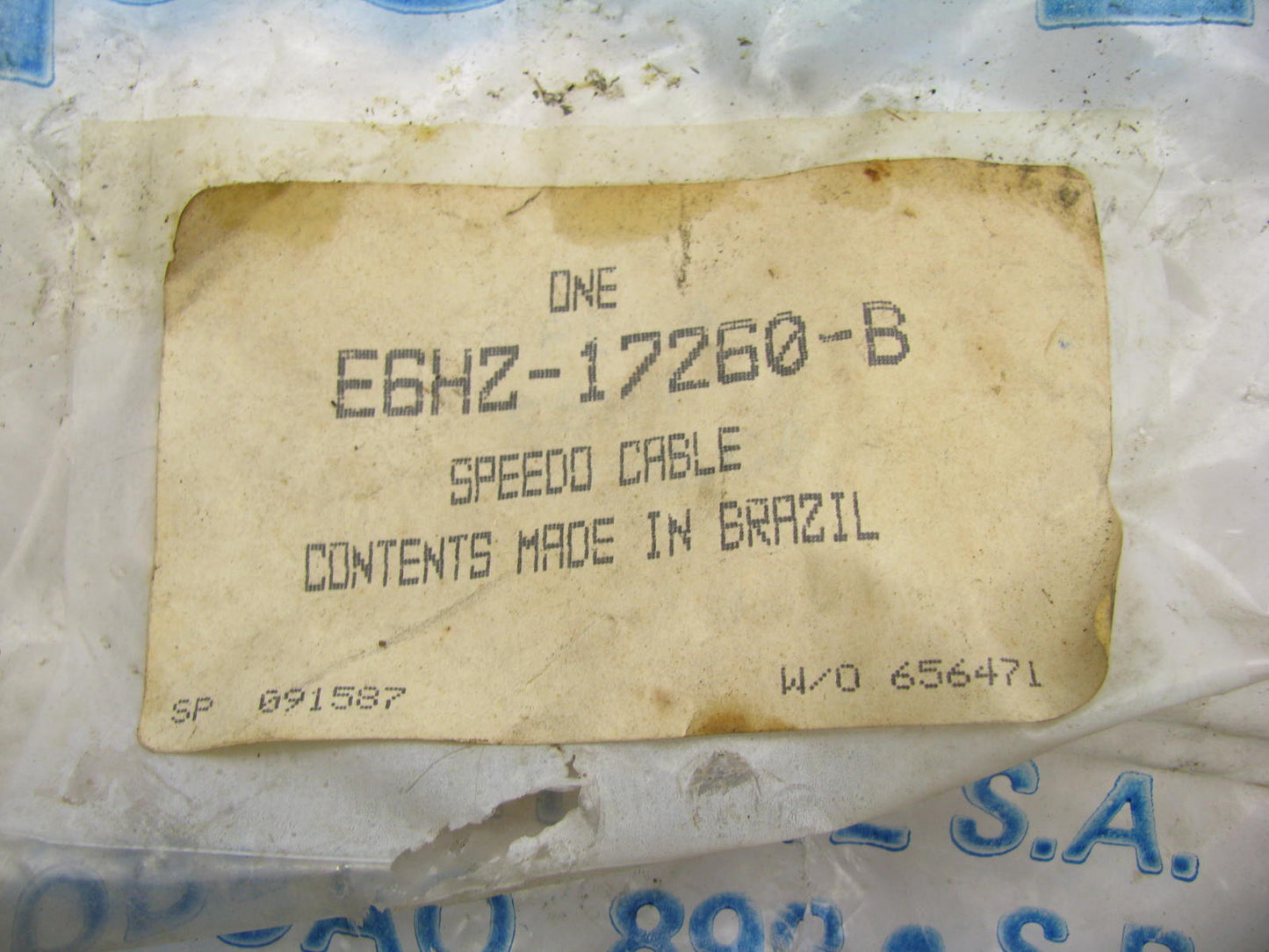 NEW - OEM Ford E6HZ-17260-B Speedometer Cable 1986-1987 CF600/800 Diesel