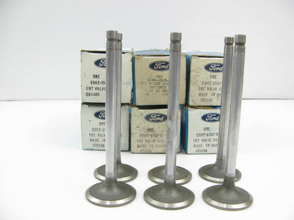 (6) NEW - OEM Ford E6HZ-6507-B Intake Valve .003'' O/S 1986 6.6L-L6 FTO Diesel