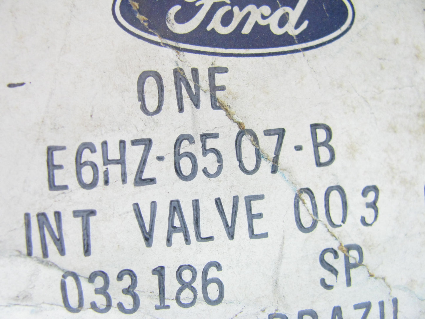 NEW - OEM Ford E6HZ-6507-B Engine Intake Valve .003'' O/S 1986 6.6L-L6 FTO Diesel