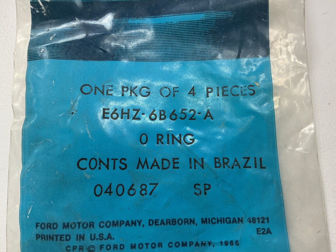 (4) NEW Ford E6HZ-6B652-A Oil Pump Inlet Tube O-Ring 1986-1994 6.6L, 7.8L-L6 FTO