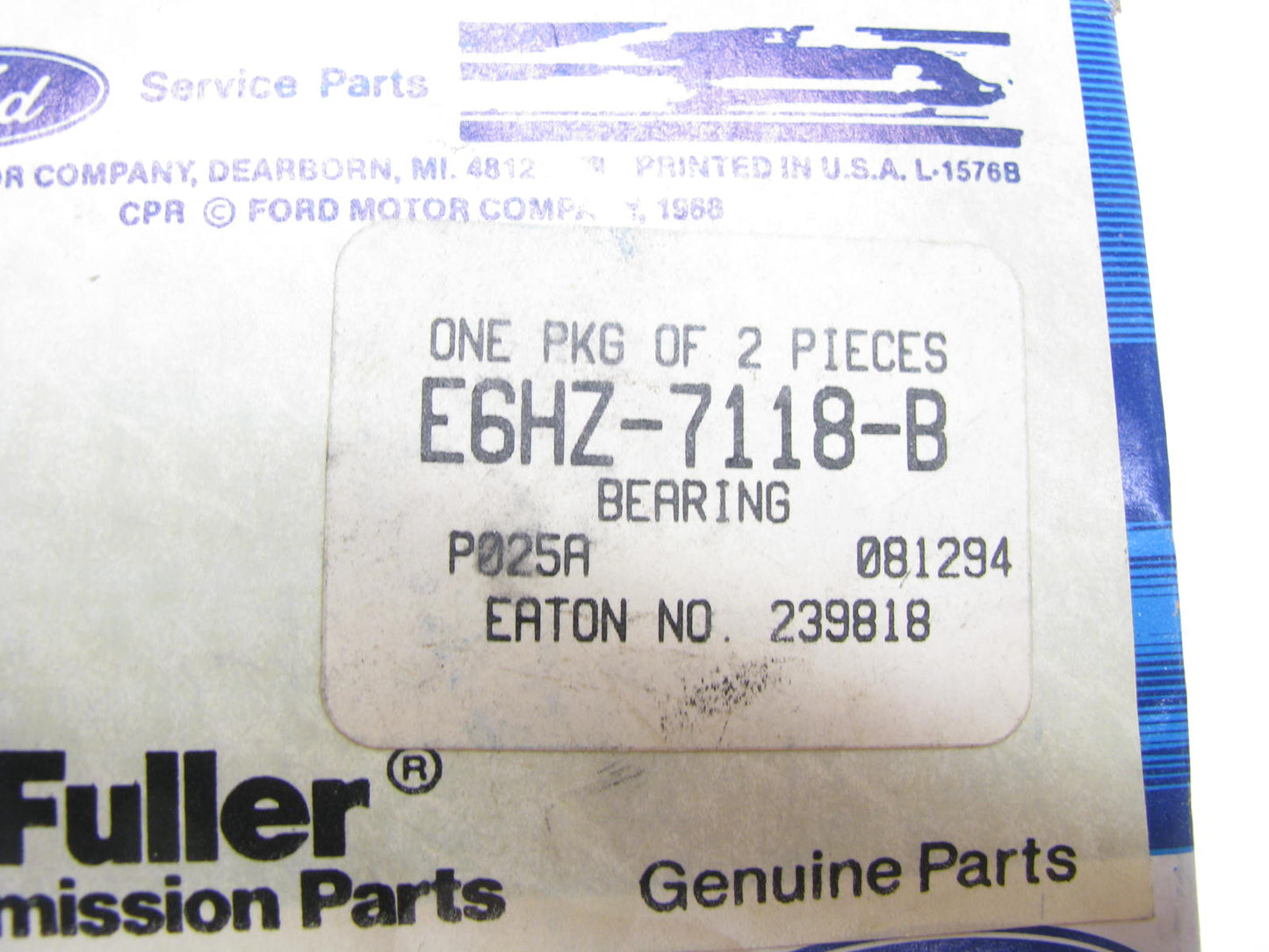 NEW - OEM Ford E6HZ-7118-B Manual Transmission Gear Bearing
