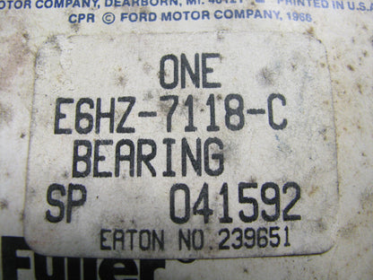 Ford E6HZ7118C Manual Trans 4th Speed Gear Bearing For Clark CL450 Fuller FS4005