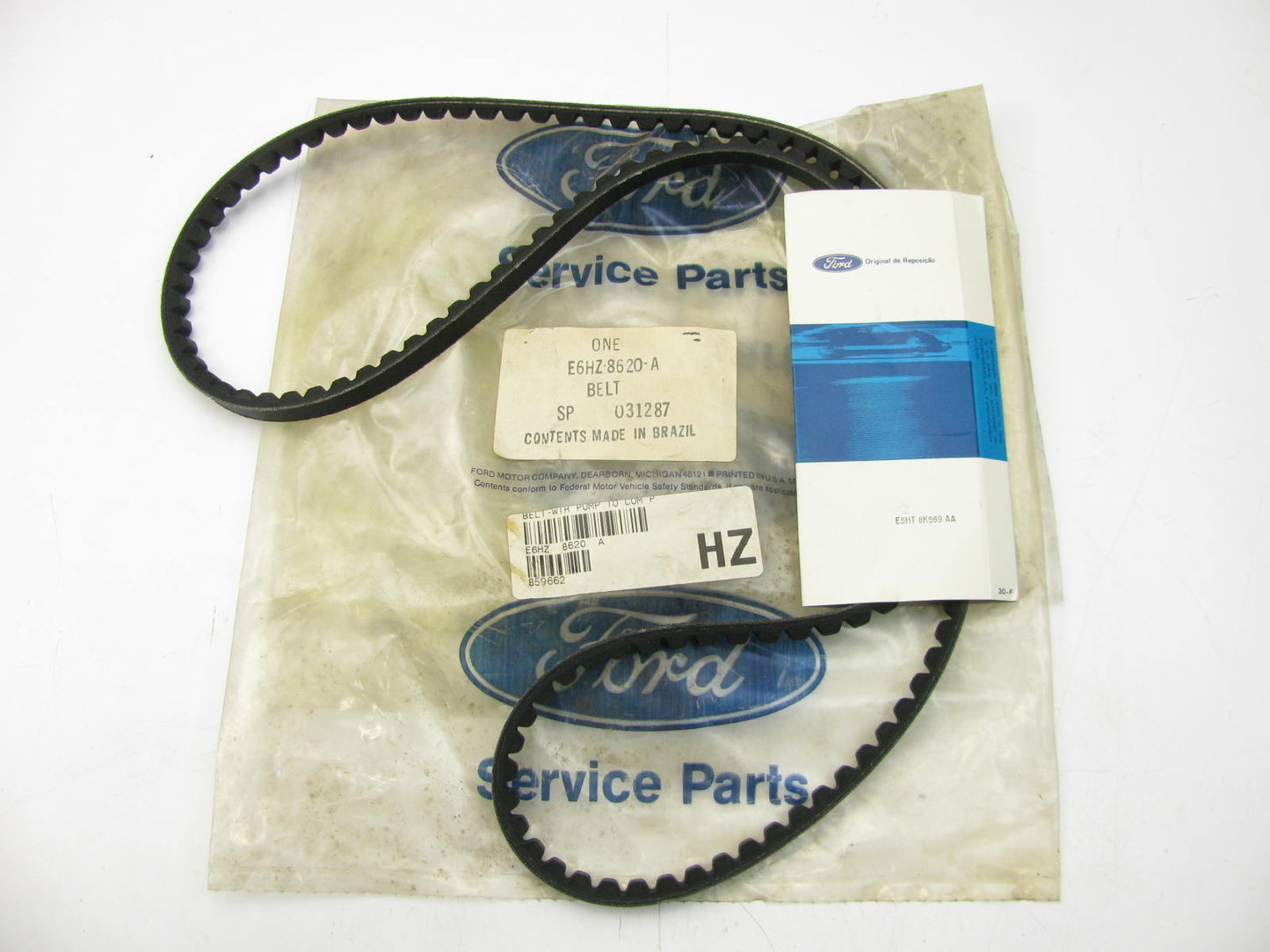 NEW - OEM Ford E6HZ-8620-A Accessory Drive Belt 1986-1987 6.6L-L6 FTO Diesel