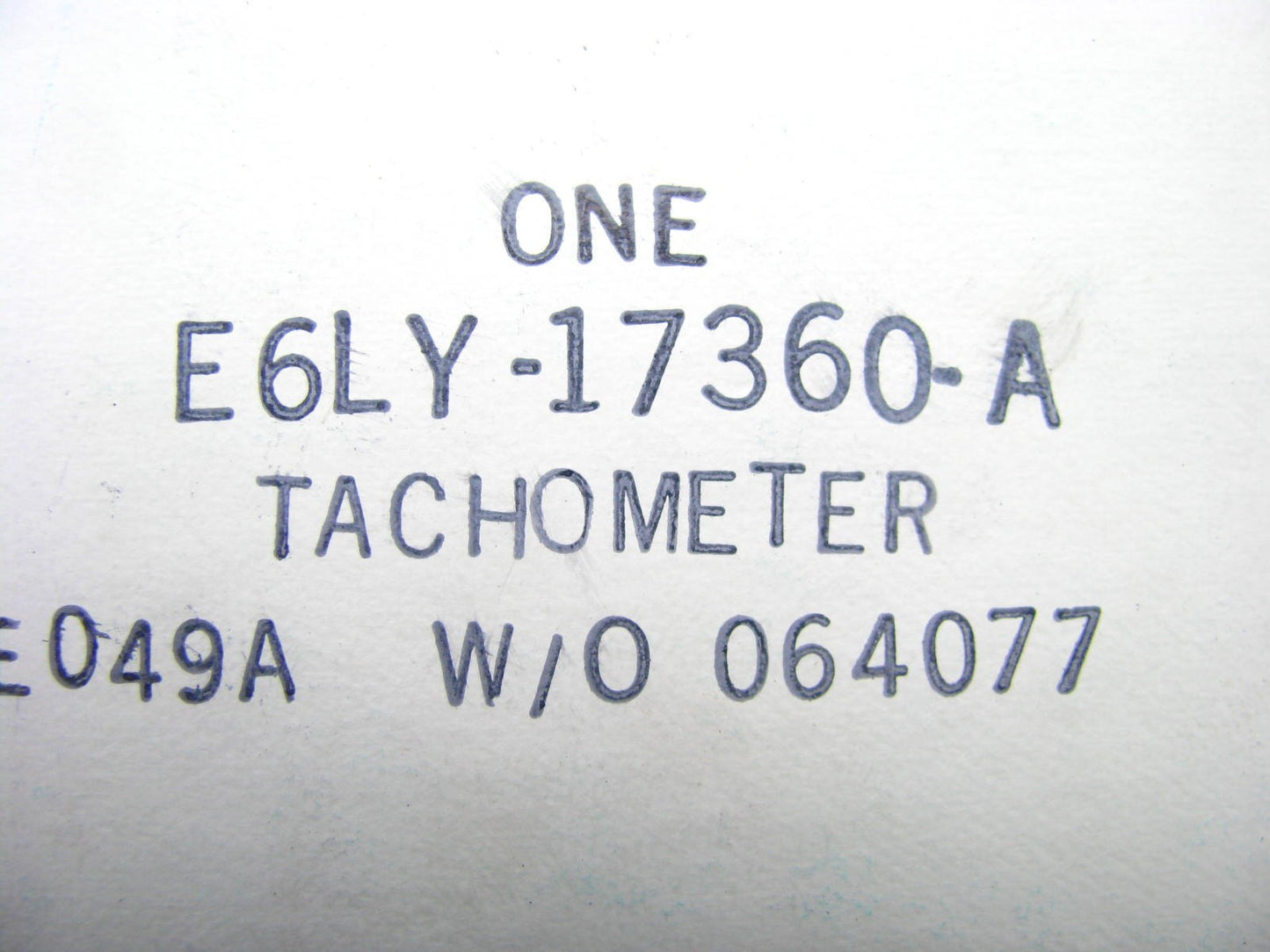 NOS OEM Ford E6LY-17360-A Tachometer Gauge - 1986 Lincoln LSC MARK VII 6K