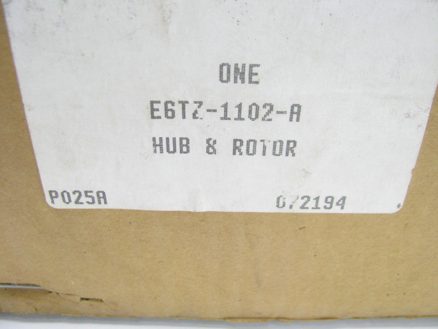 NOS OEM Ford E6TZ-1102-A Front Disc Brake Rotor  (2WD ONLY)