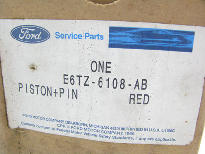 NEW - OEM Ford E6TZ-6108-AB Engine Piston - Standard 1980-1986 Truck 5.0L-V8