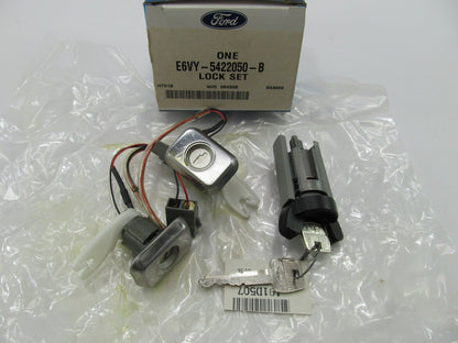 1986-1987 Lincoln Continental Ignition Lock Cylinder + 2 Door Locks E6VY5422050B