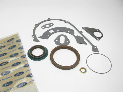 OEM Ford E73Z-6E078-B Lower Engine Crankcase Gasket Set 1985-1994 2.3L 2.5L 4CYL