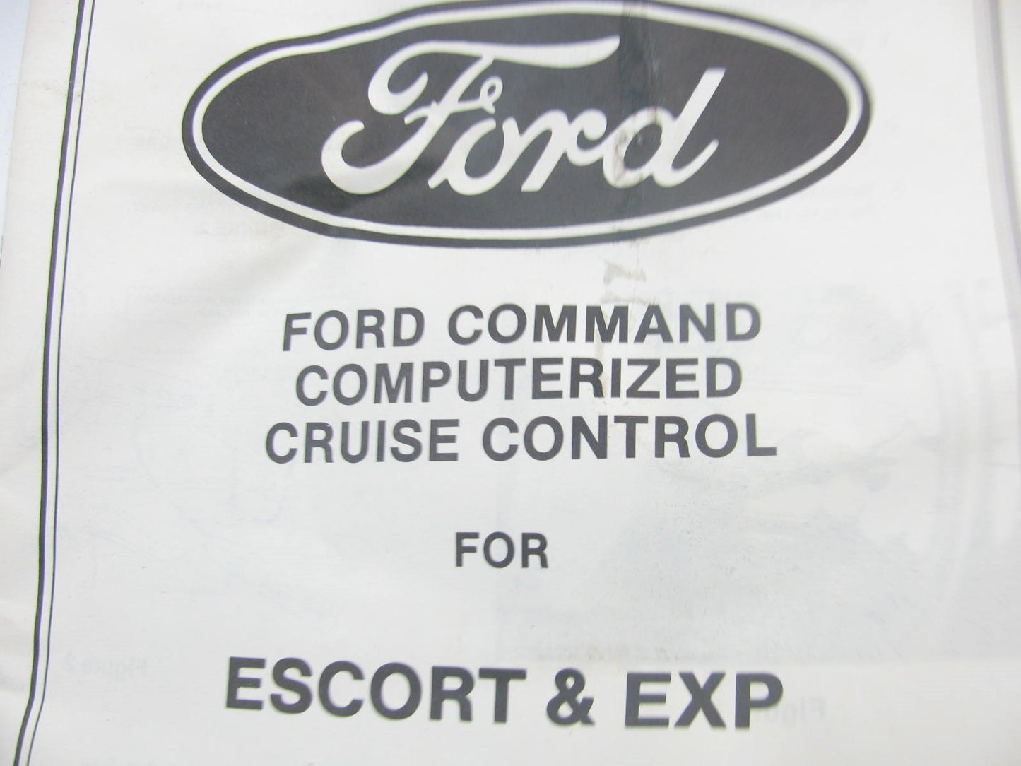 NEW OEM Ford E73Z-9A818-A Cruise Control Kit For 1987 ESCORT, EXP