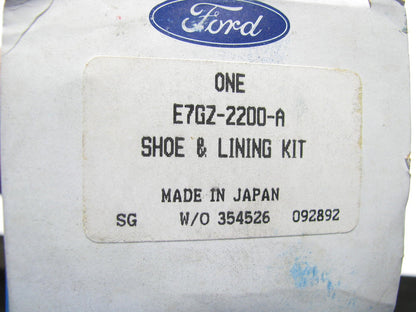 New Genuine OEM Ford F7UB-14A685-BA REAR Brake Drum Shoes  1988-1989 TRACER