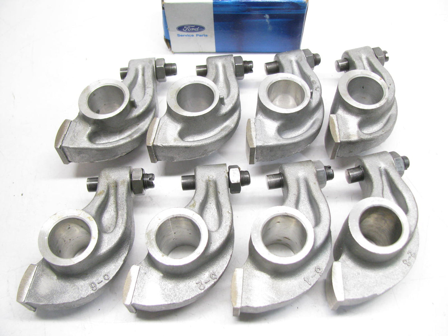 Complete Set Ford 87-88 Tracer 1.6L Rocker Arms (4) E7GZ-6564-A (4) E7GZ-6564-B