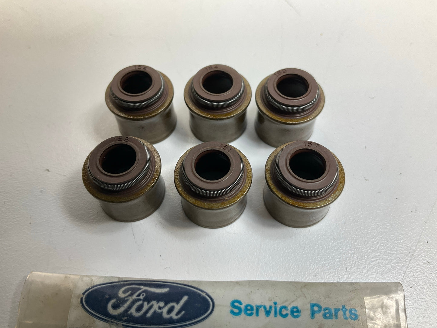 (6) NEW - OEM Ford E7GZ-6571-A Engine Valve Stem Seals