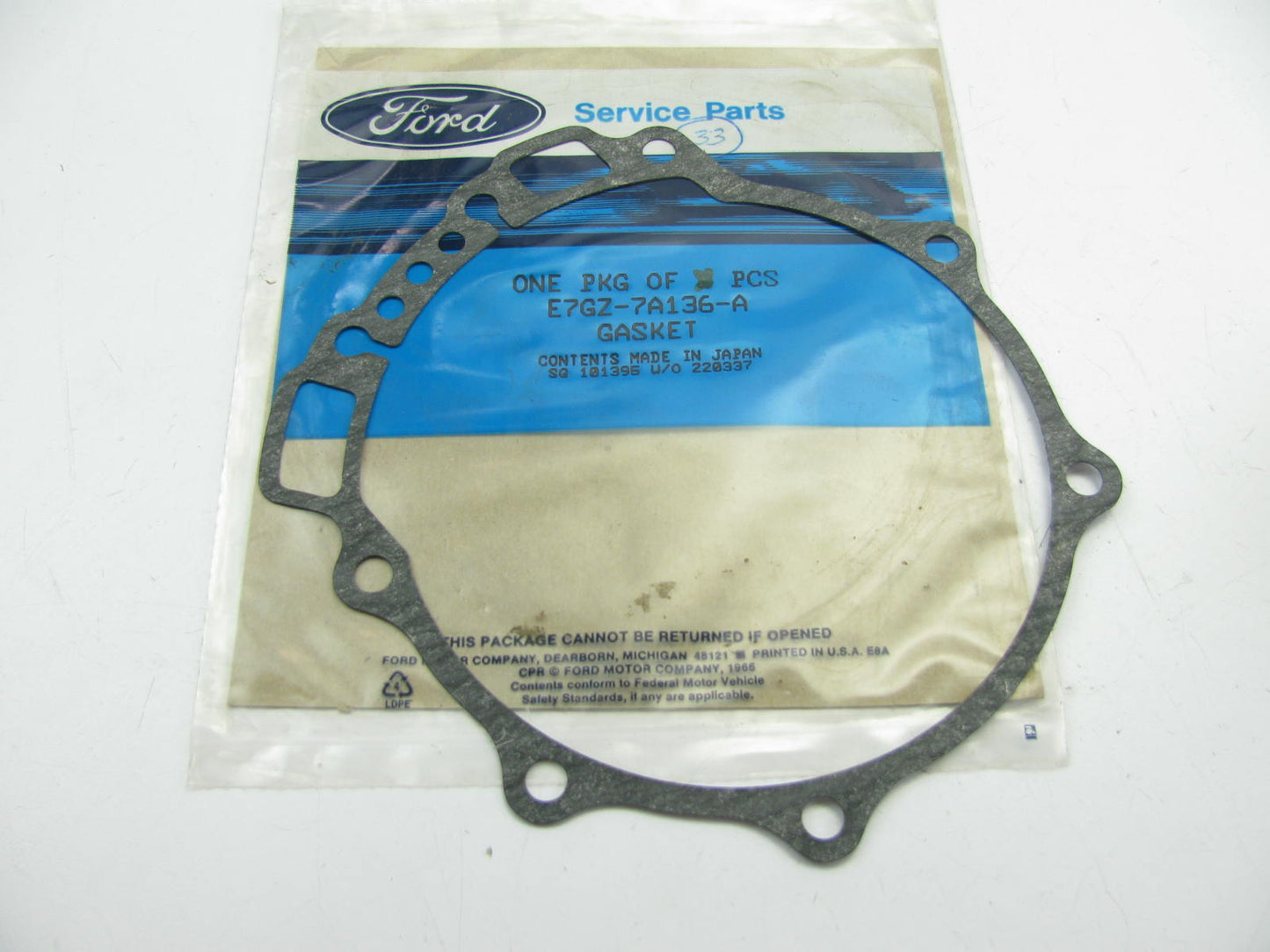 NEW - OEM Ford E7GZ-7A136-A Automatic Transmission Oil Pump Gasket 1987-90 ATX