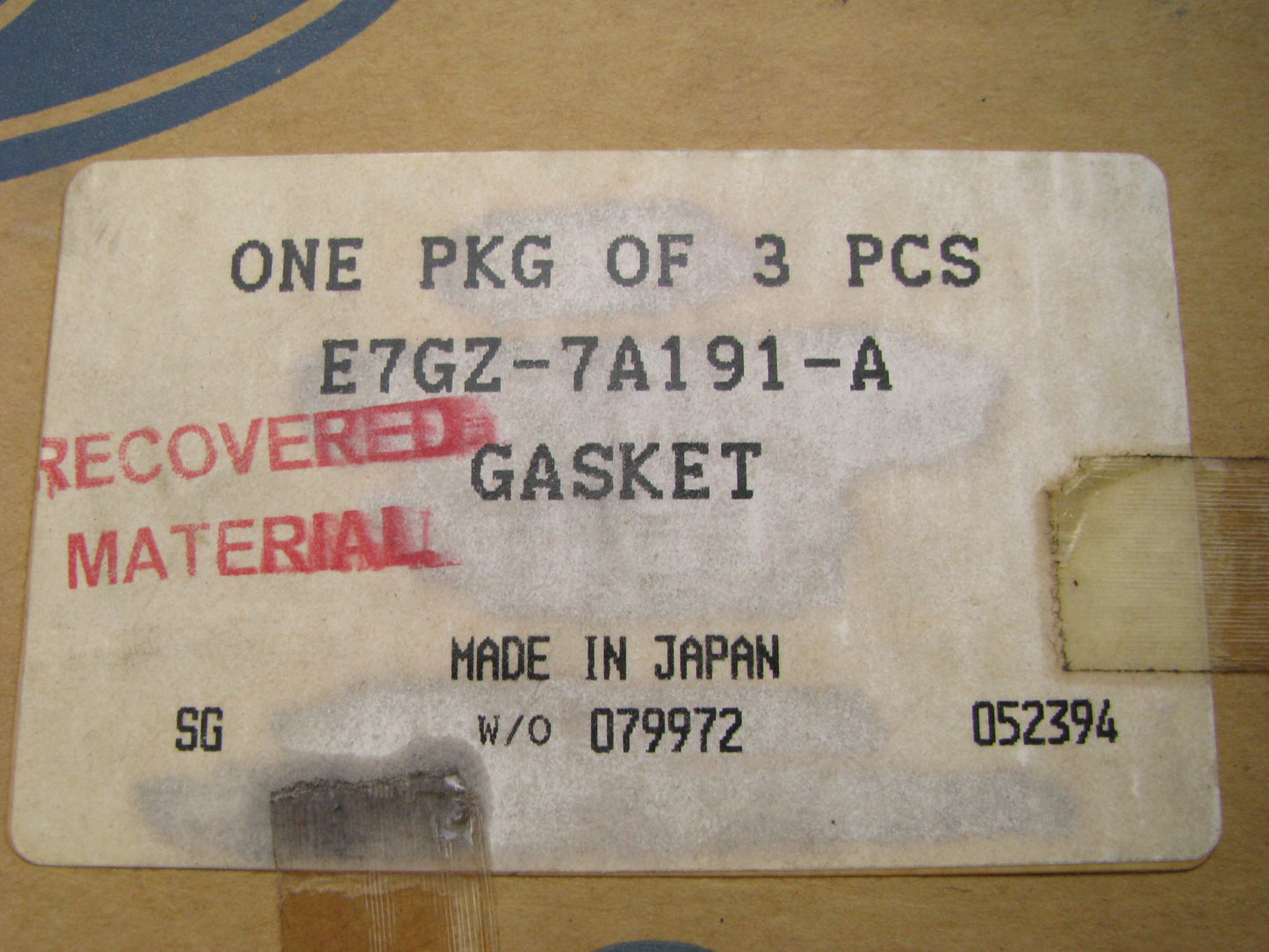 (3) NEW OEM Ford E7GZ-7A191-A Auto Trans Oil Pan Gasket 1981-97 Jatco F3A Tranny