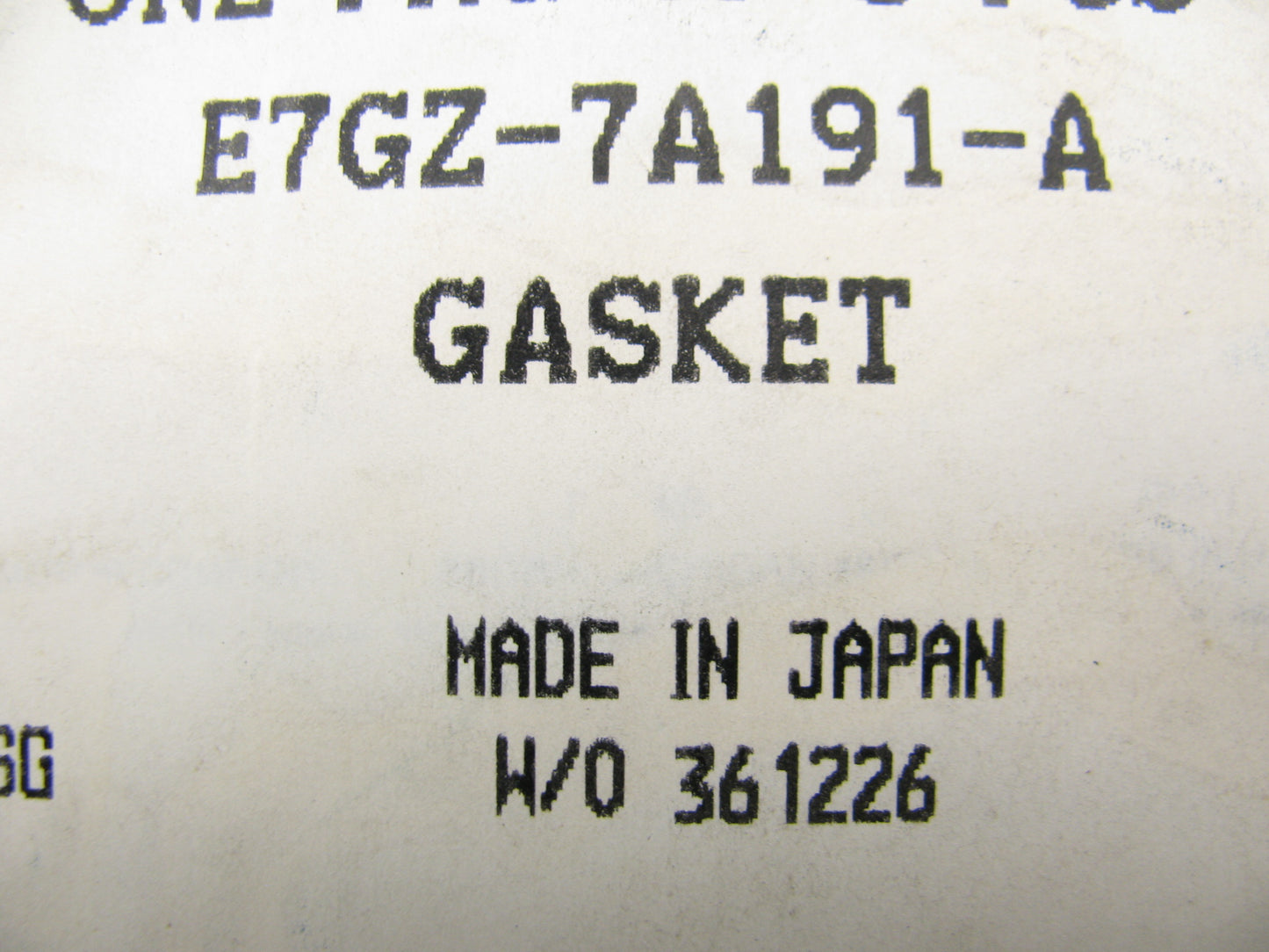 NEW OEM Ford E7GZ-7A191-A Auto Trans Oil Pan Gasket 1981-97 Jatco F3A Tranny