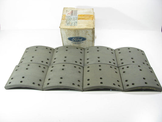 NEW - OEM Ford E7HZ-2007-A Rear Drum Shoe Lining Kit - 16-1/2'' X 7'' Rockwell Cam