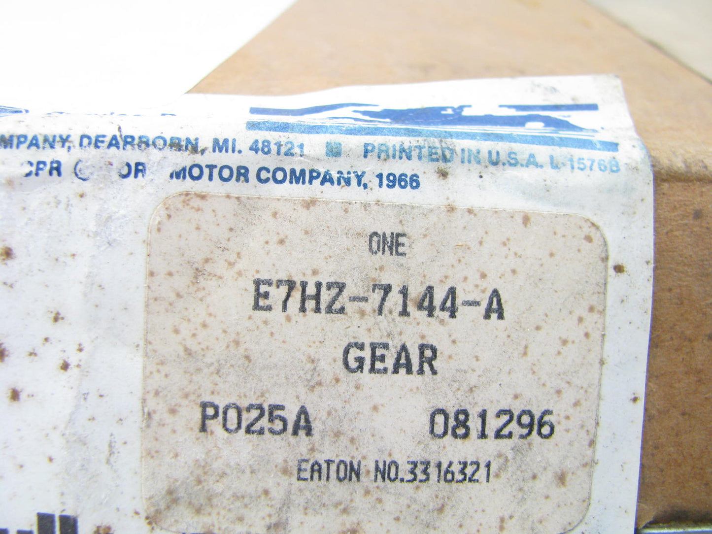 NEW 3316321 Eaton Fuller Transmission Countershaft 4th Gear ''B'' Ford E7HZ-7144-A