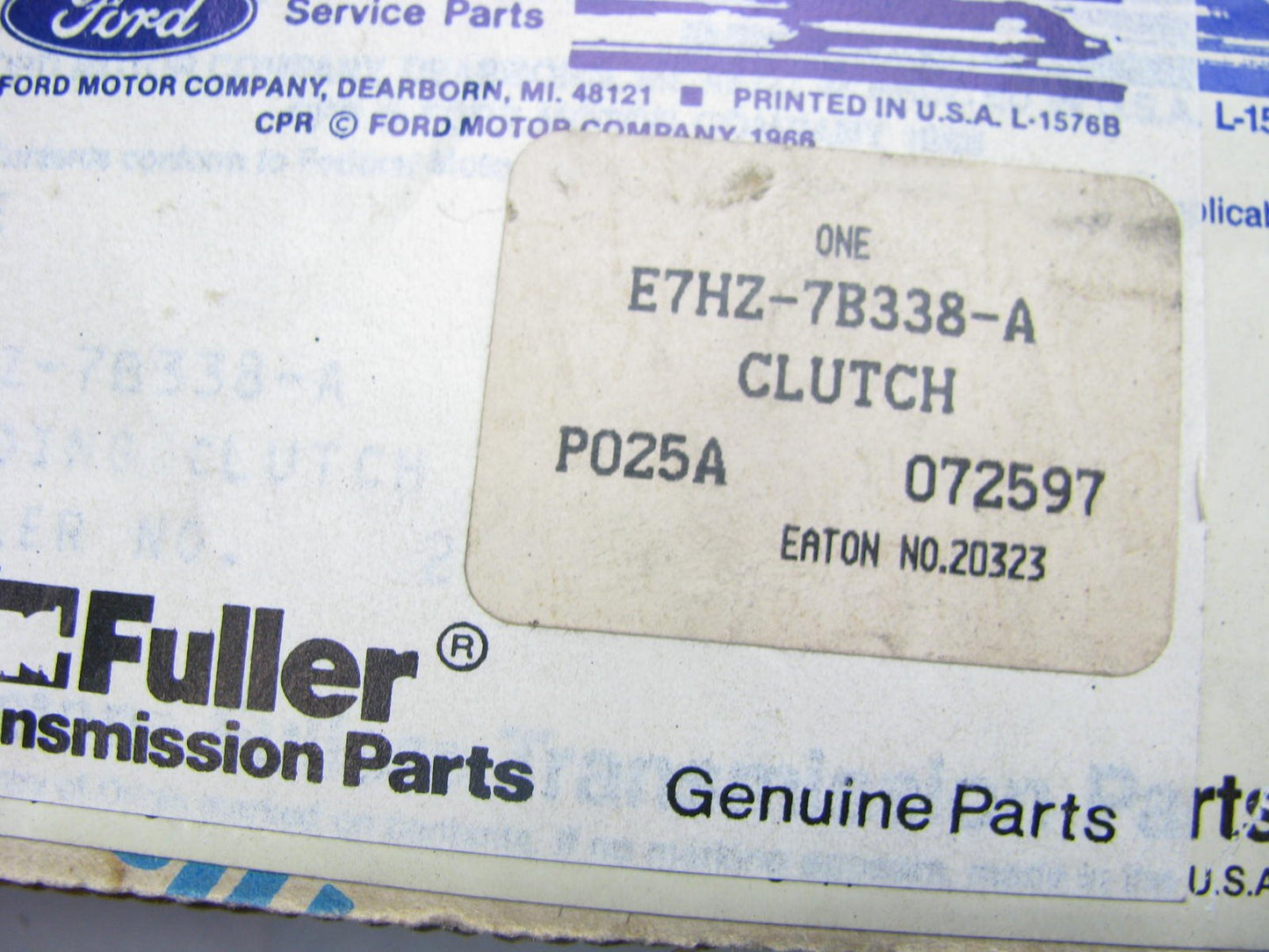 NEW GENUINE OEM Ford E7HZ-7B338-A  EATON FULLER SLIDING CLUTCH 20323