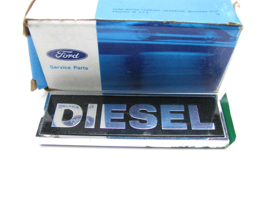 NEW OEM Ford E7HZ-8213-A ''DIESEL'' Grille Ornament Emblem 1987-1990 B-F-L-LN