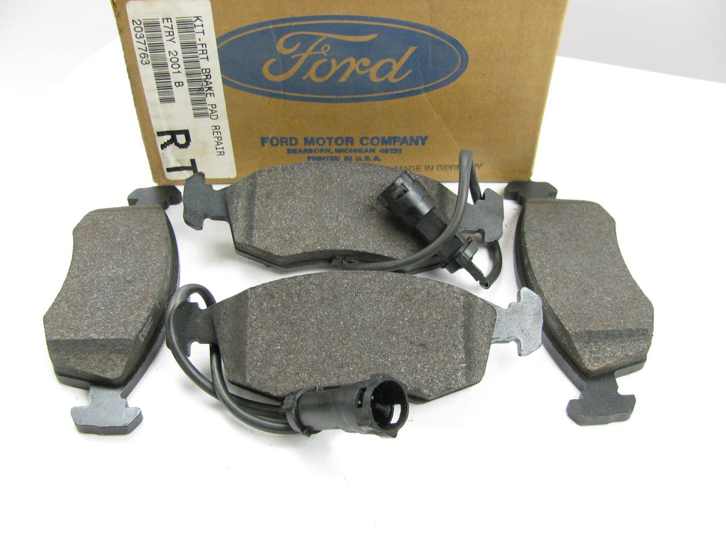 New OEM Ford Front Brake Pads With Wear Sensors 88-89 Merkur Scorpio E7RY-2001-B