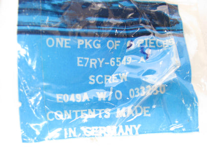 (4) NEW - OEM Ford E7RY-6549-A Rocker Arm Adjusting Screw 1987-88 Tracer 1.6L-L4