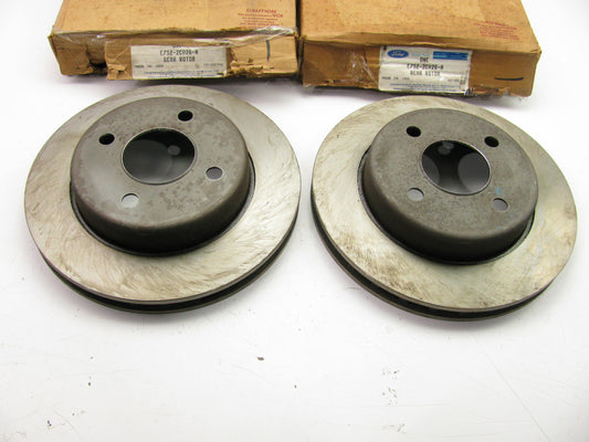 (2) NEW GENUINE OEM Ford E7SZ-2C026-A REAR Brake Rotors
