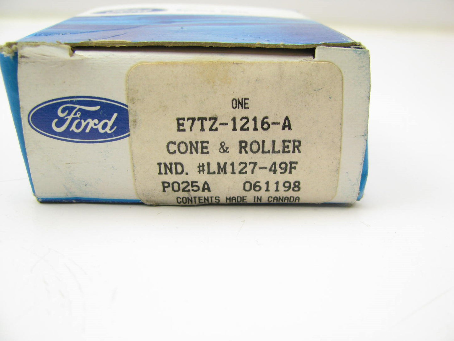 New Genuine OEM Ford E7TZ-1216-A Outer Cone Roller Wheel Bearing