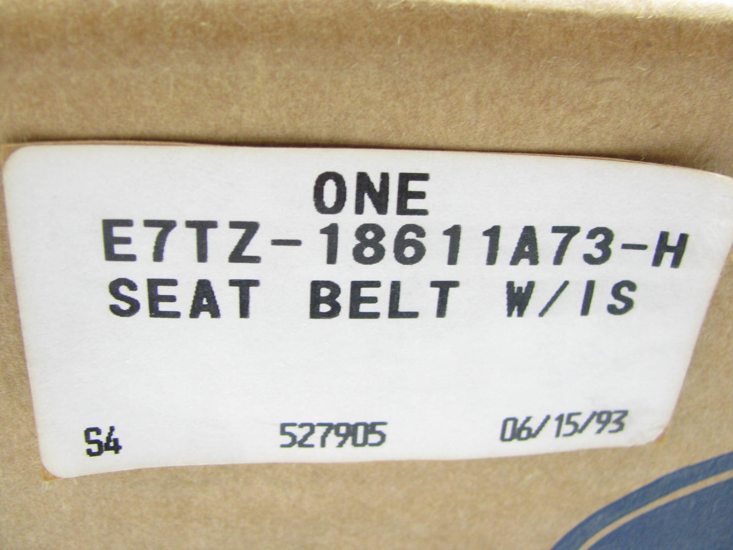 NOS Left Driver Seat Belt Complete W/ Retractor & Latch OEM Ford E7TZ-18611A73-H