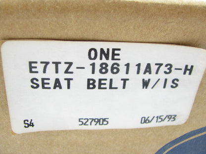 NOS Left Driver Seat Belt Complete W/ Retractor & Latch OEM Ford E7TZ-18611A73-H