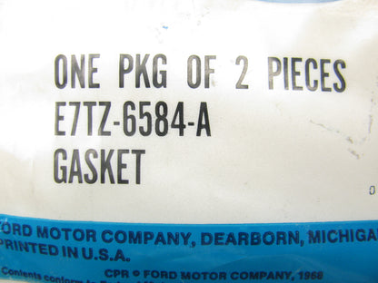 NEW - OEM Ford E7TZ-6584-A Valve Cover Gasket Set 1988-1992 7.5L 460 Truck V8