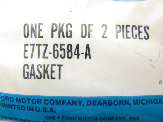 NEW - OEM Ford E7TZ-6584-A Valve Cover Gasket Set 1988-1992 7.5L 460 Truck V8