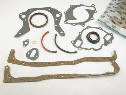 NEW OEM 1987 Ford 5.0L 302 V8 Lower Engine Oil Pan (Conversion) Gasket Set