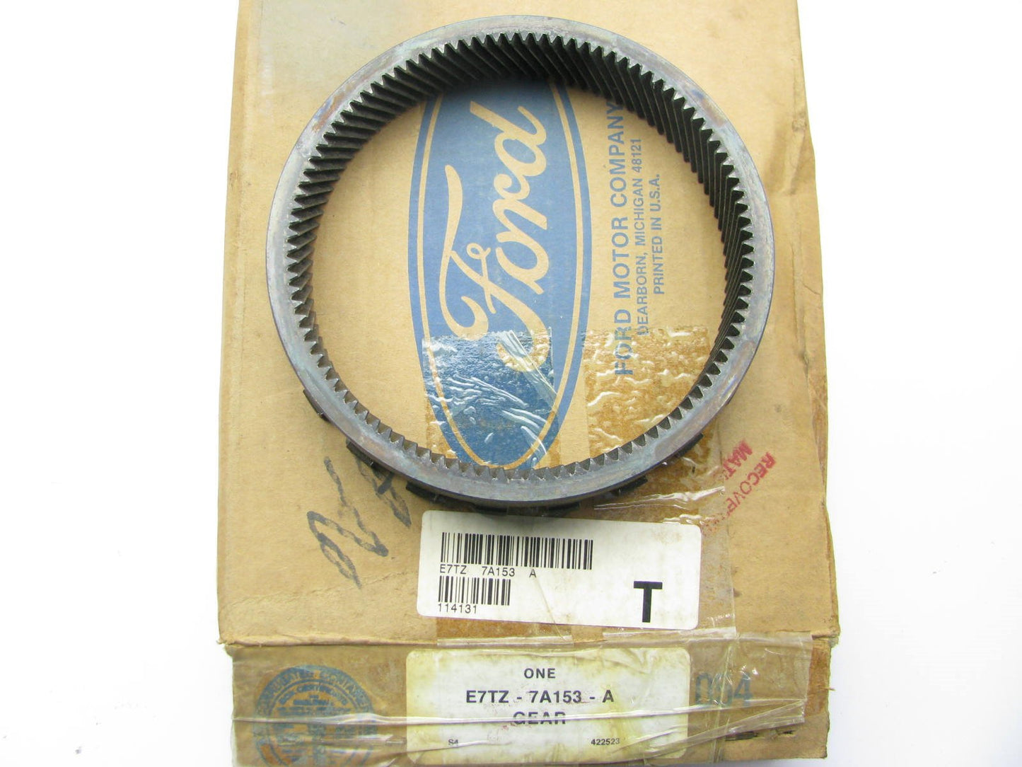 NEW - OEM Ford E7TZ-7A153-A  Transfer Ring Gear For 1987-1989 Bronco BW1356