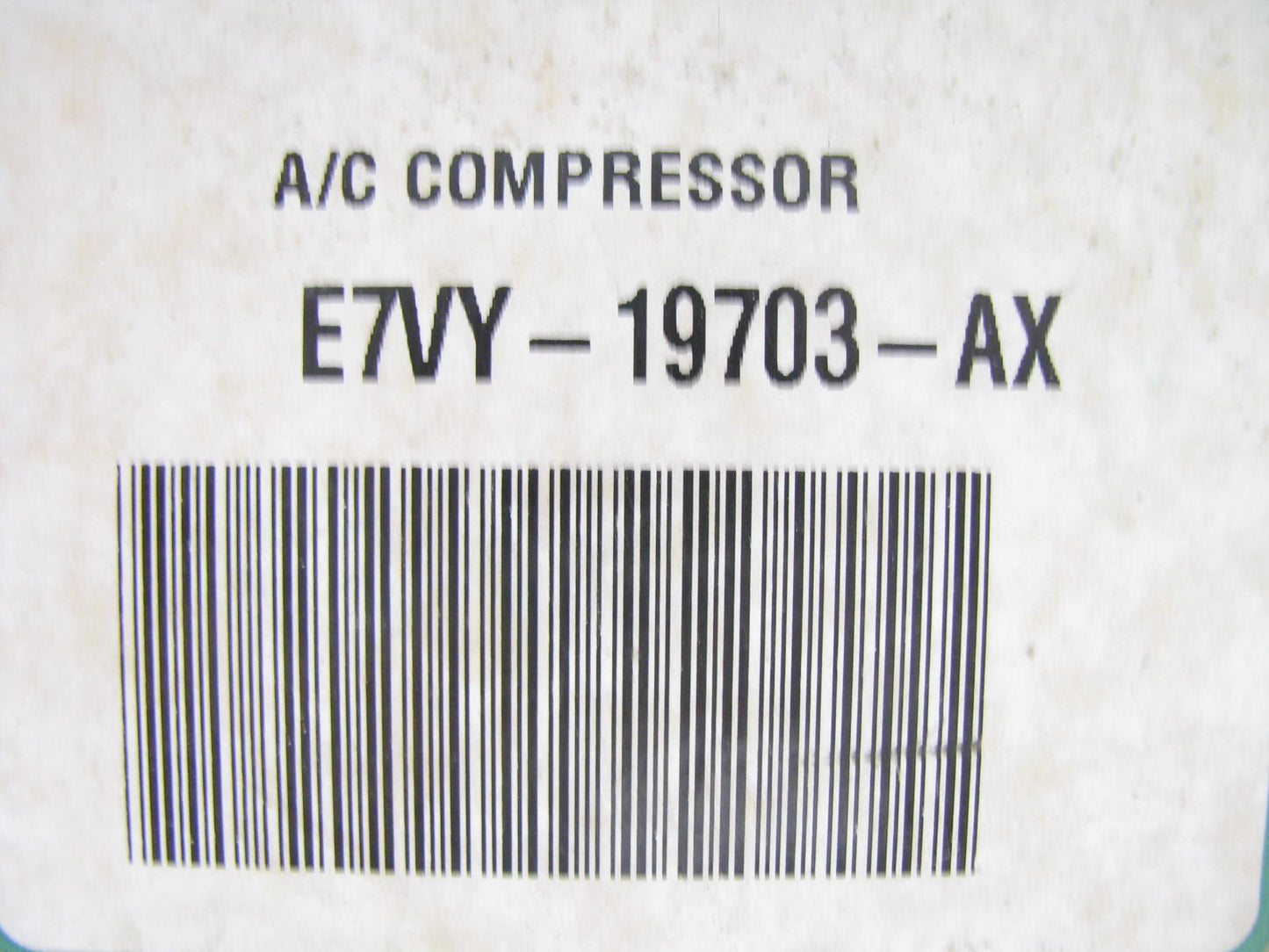 REMAN OEM Ford E7VY-19703-AX A/C Compressor W/ O Clutch 87-93 E-150 E-250 E-350
