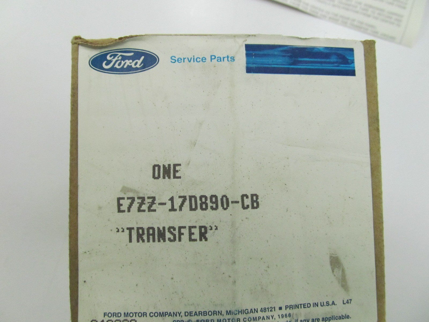 NOS OEM Ford Front Bumper BLUE Stripe Kit E7ZZ-17D890-CB 1987-91 Ford Mustang GT