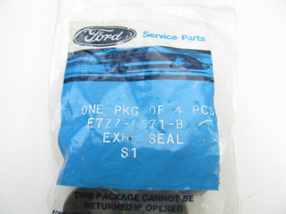 (4) NEW OEM Ford E7ZZ-6571-B EXHAUST Valve Stem Oil Seals