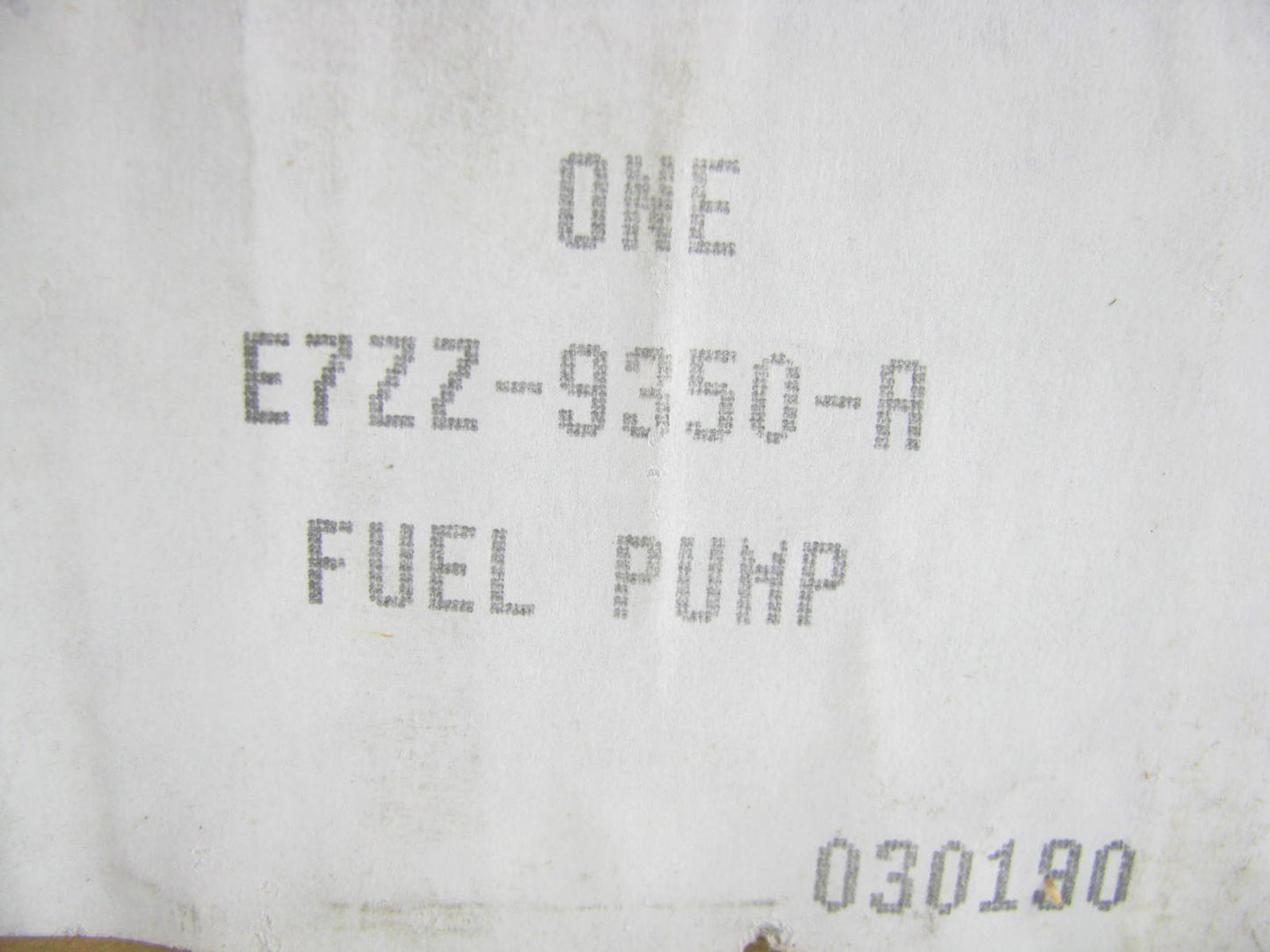 NEW - OEM Ford E7ZZ-9350-A Mechanical Fuel Pump 1985-1986 2.3L