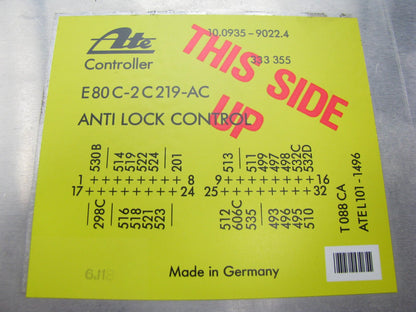 New OEM E80Y-2B373-A ABS Anti Lock Brake Control Module 1988-1989 Continental