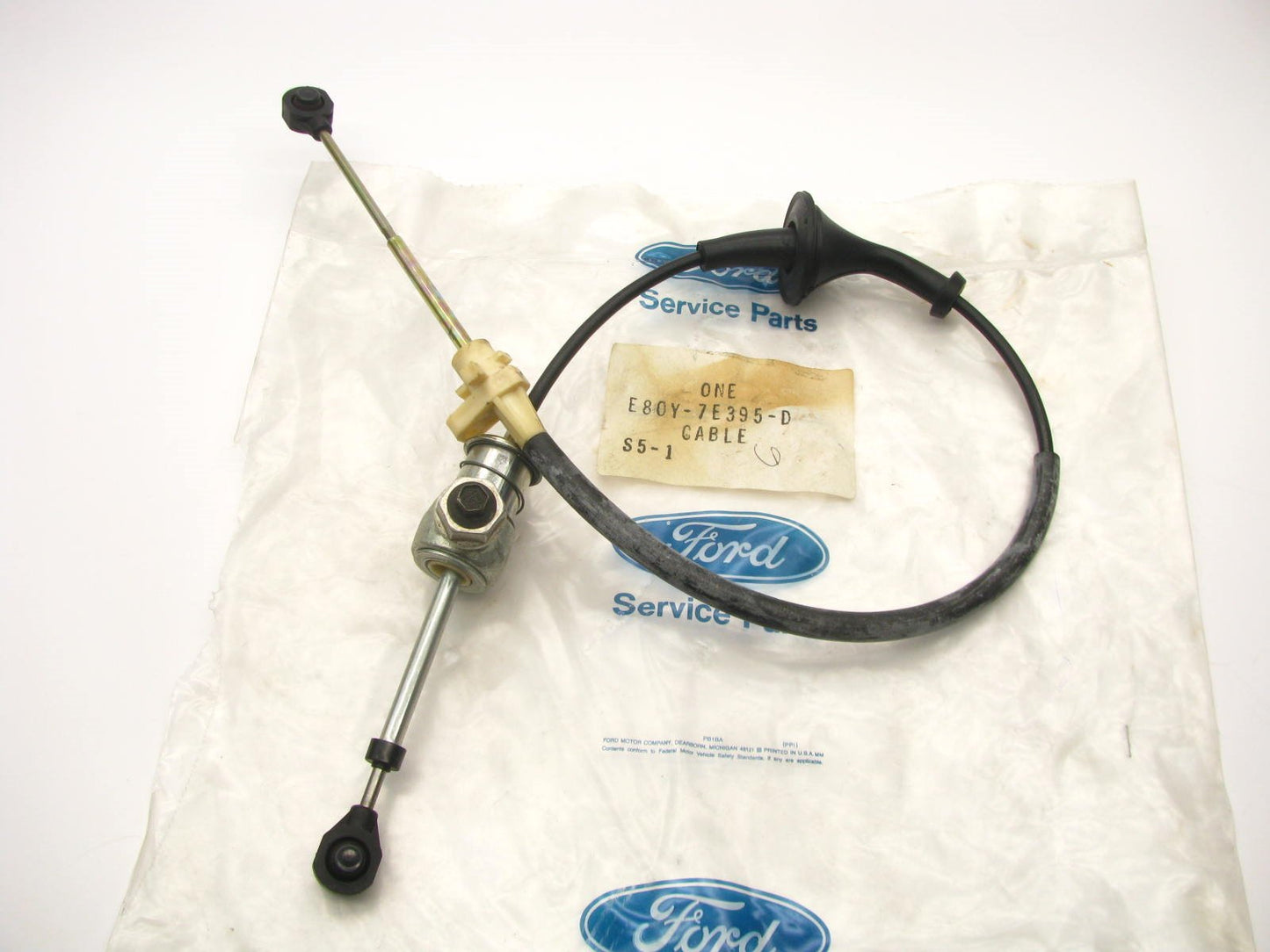 NEW OEM Ford E80Y-7E395-D Transmission Shift Cable 1988 Lincoln Continental AXOD