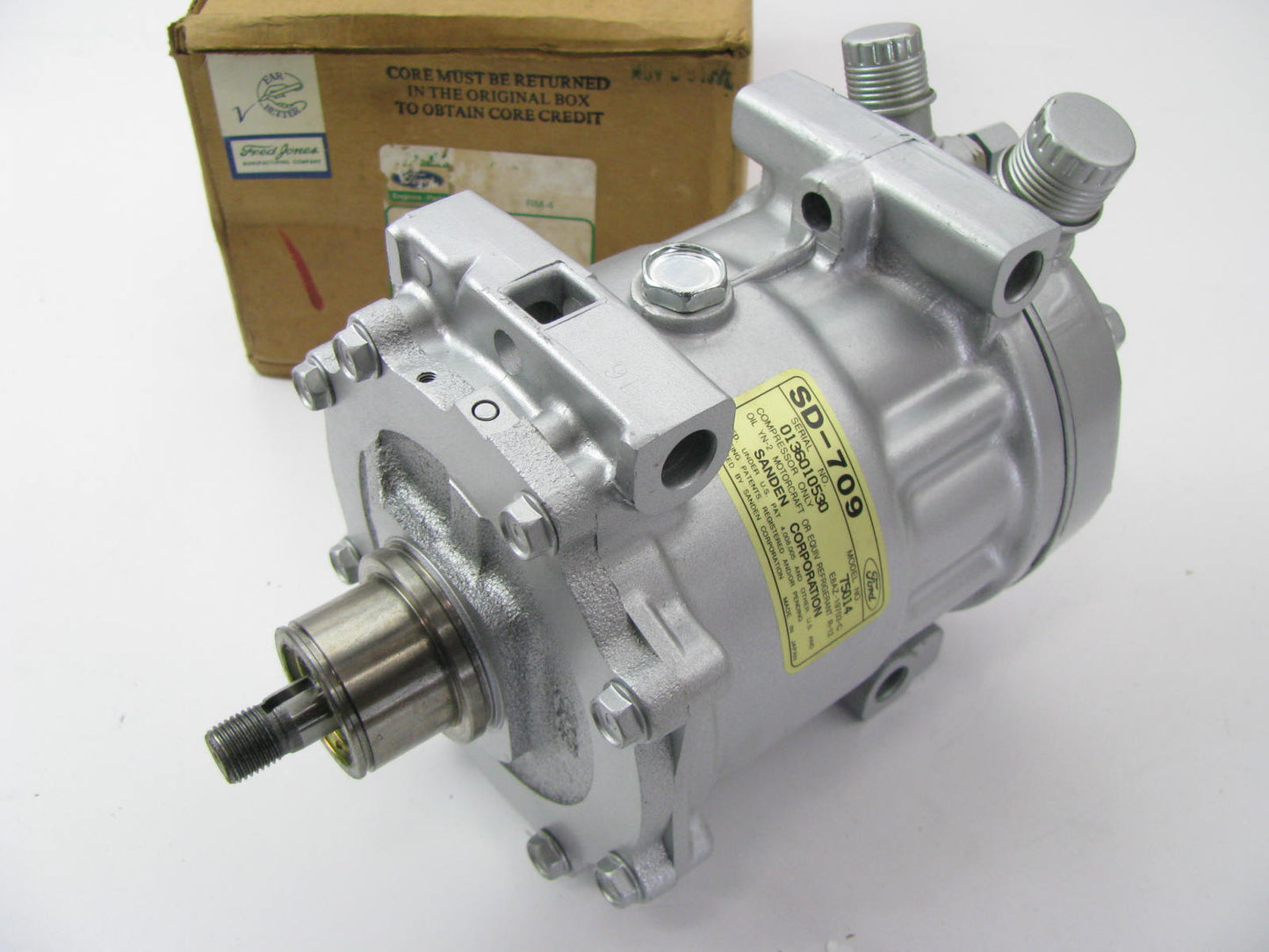 REMAN - OEM Ford E8AZ-19703-BX A/C Compressor Without Clutch