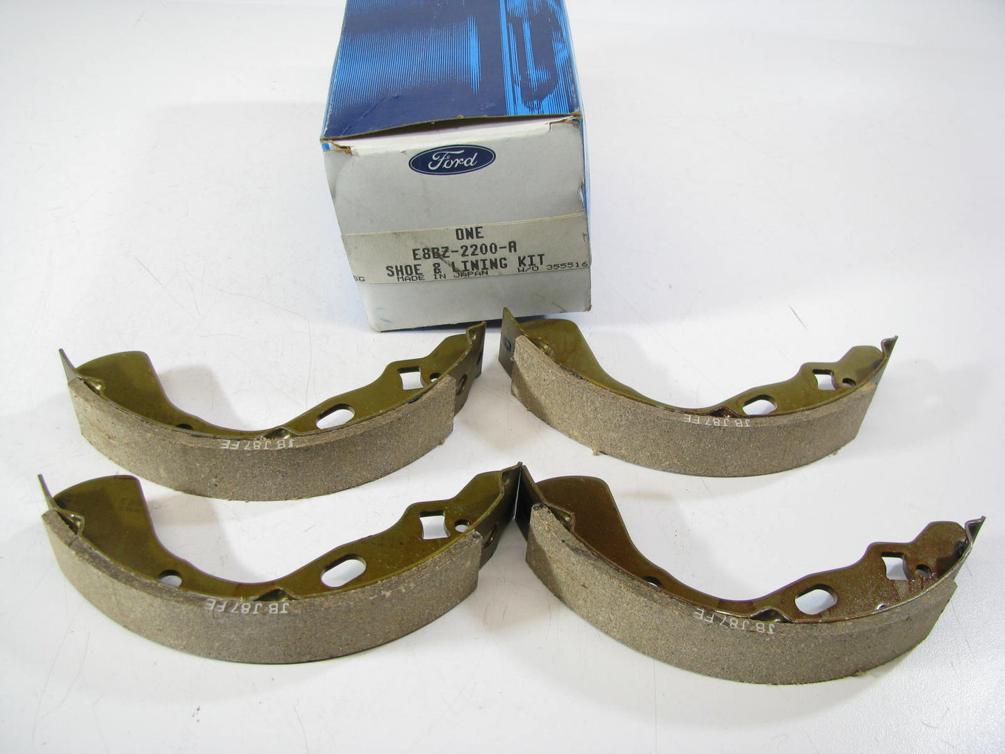 New Rear Drum Brake Shoes OEM FORD 88-89 Festiva E8BZ-2200-A