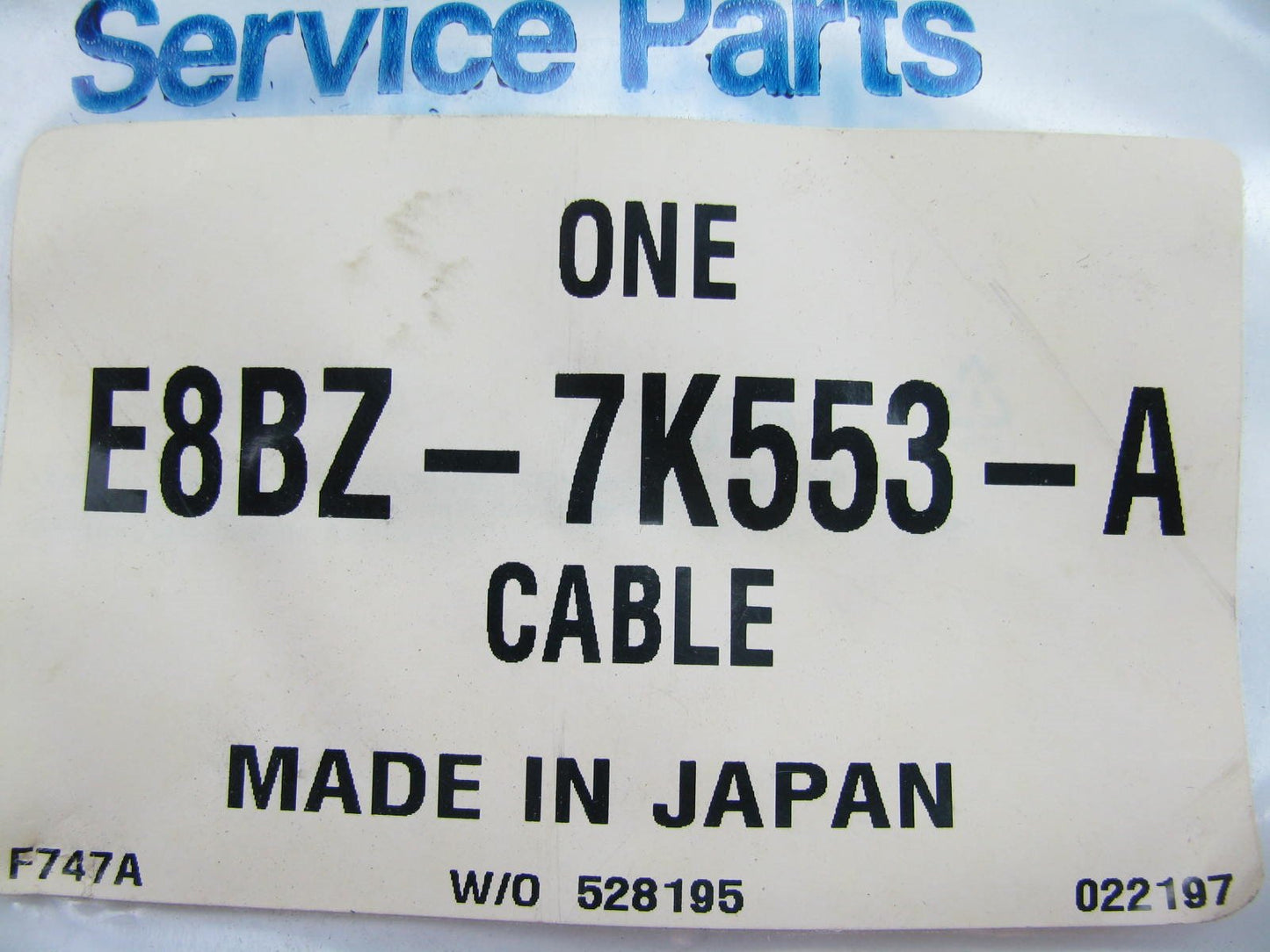 NEW - OEM Ford E8BZ-7K553-A Manual Transmission Clutch Cable 1988-1993 Festiva