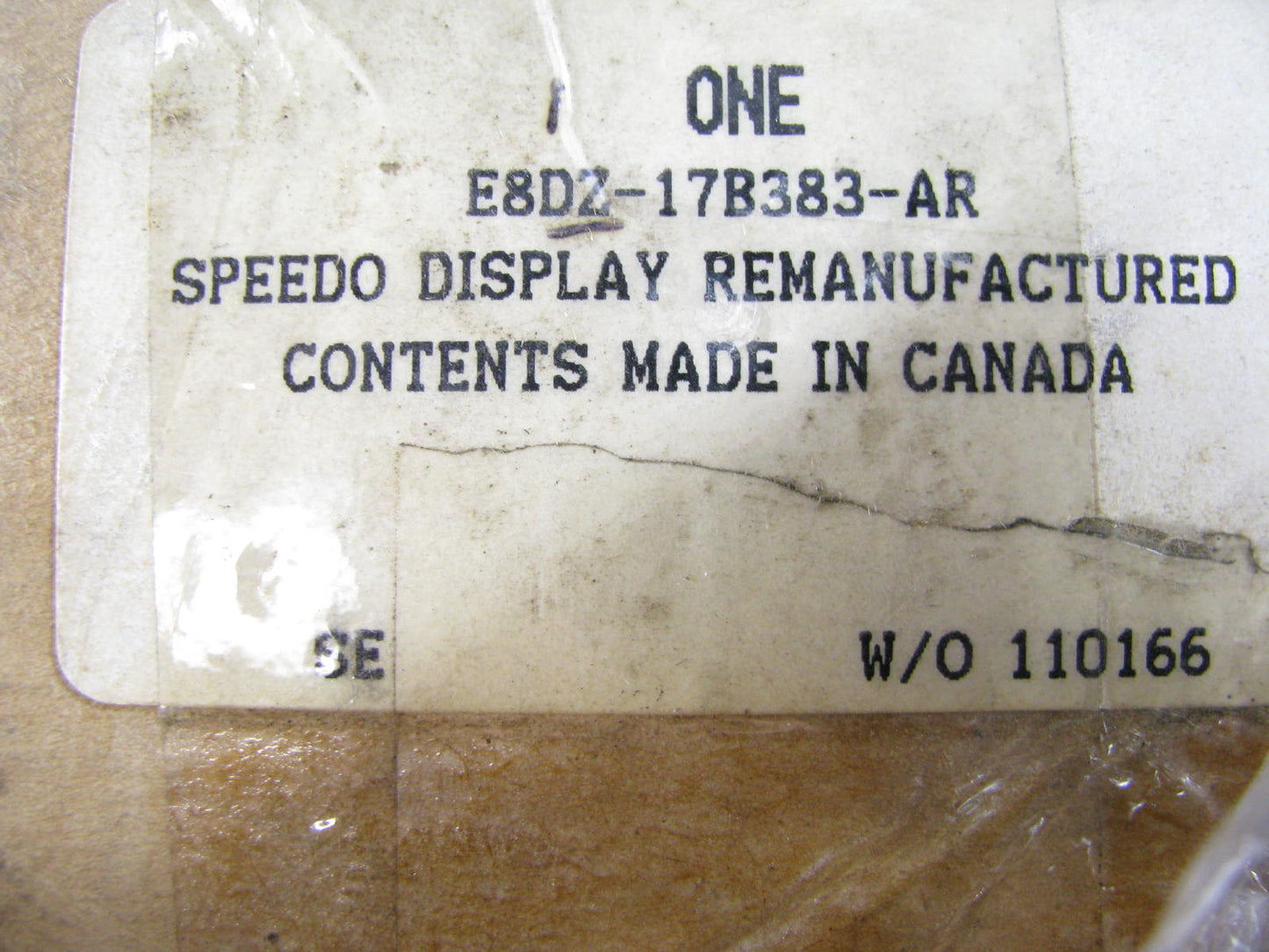 REMAN - OEM Ford E8DZ-17B383-AR Speedometer Display Assembly 1988-89 Taurus 3.8L
