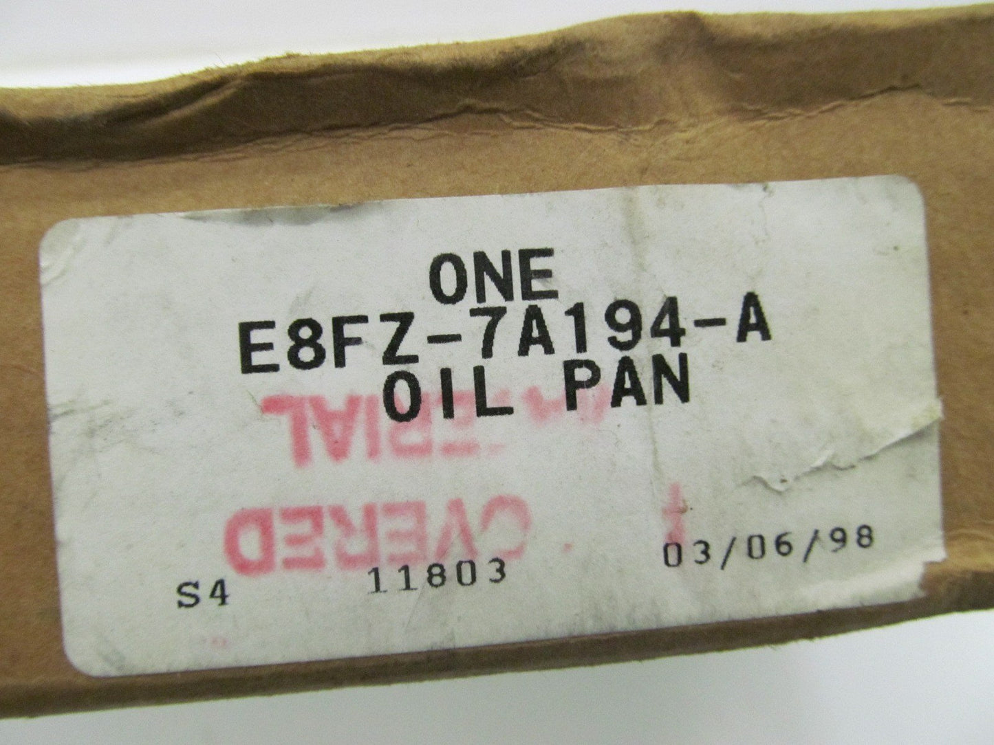 NEW OEM Automatic Transmission Fluid Pan 1981-94 Escort Tempo Topaz E8FZ-7A194-A