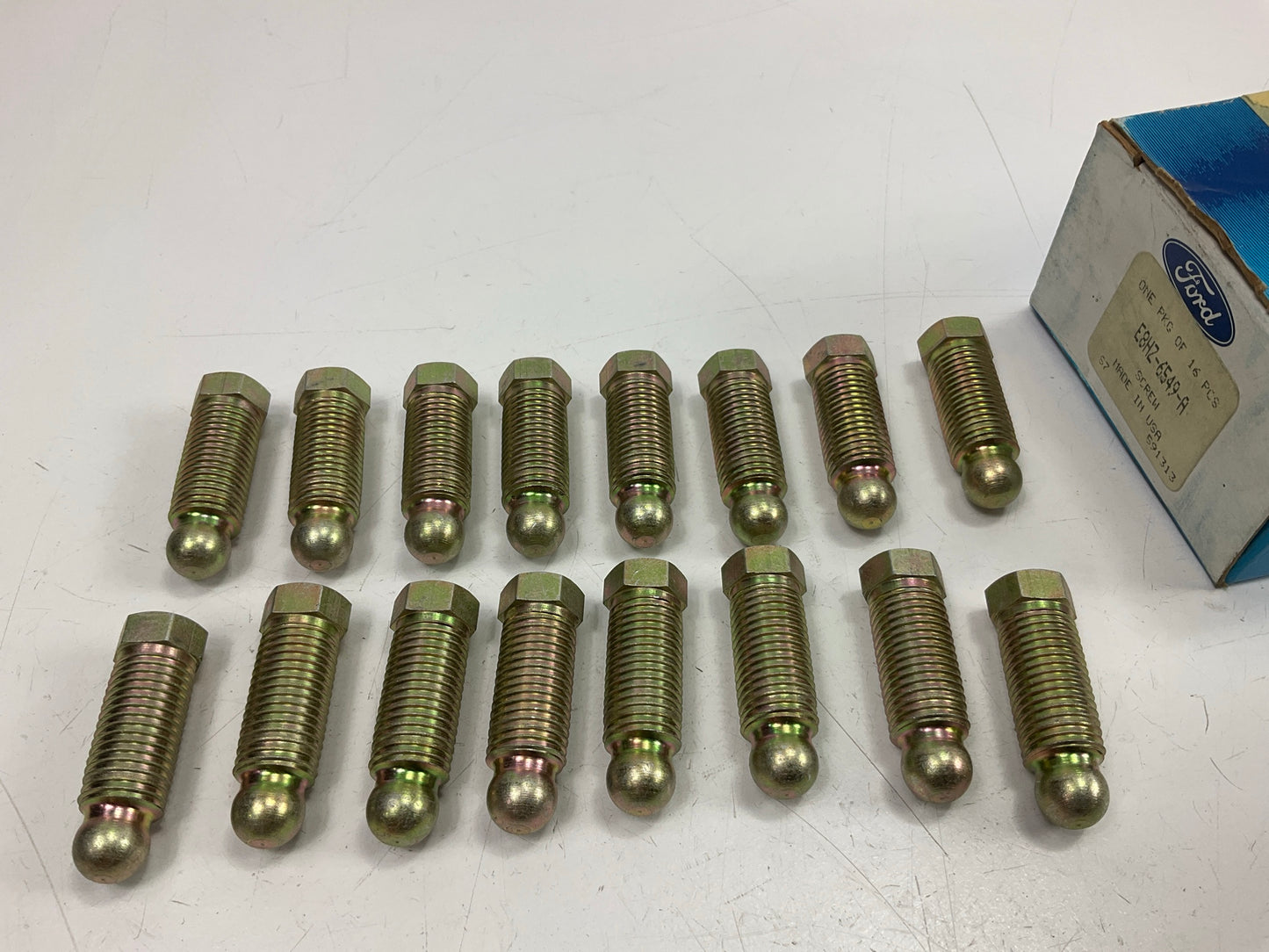 (16) NEW - OEM Ford E8HZ-6549-A Rocker Arm Screw 1988-94 6.6L 7.8L-L6 FTO Diesel