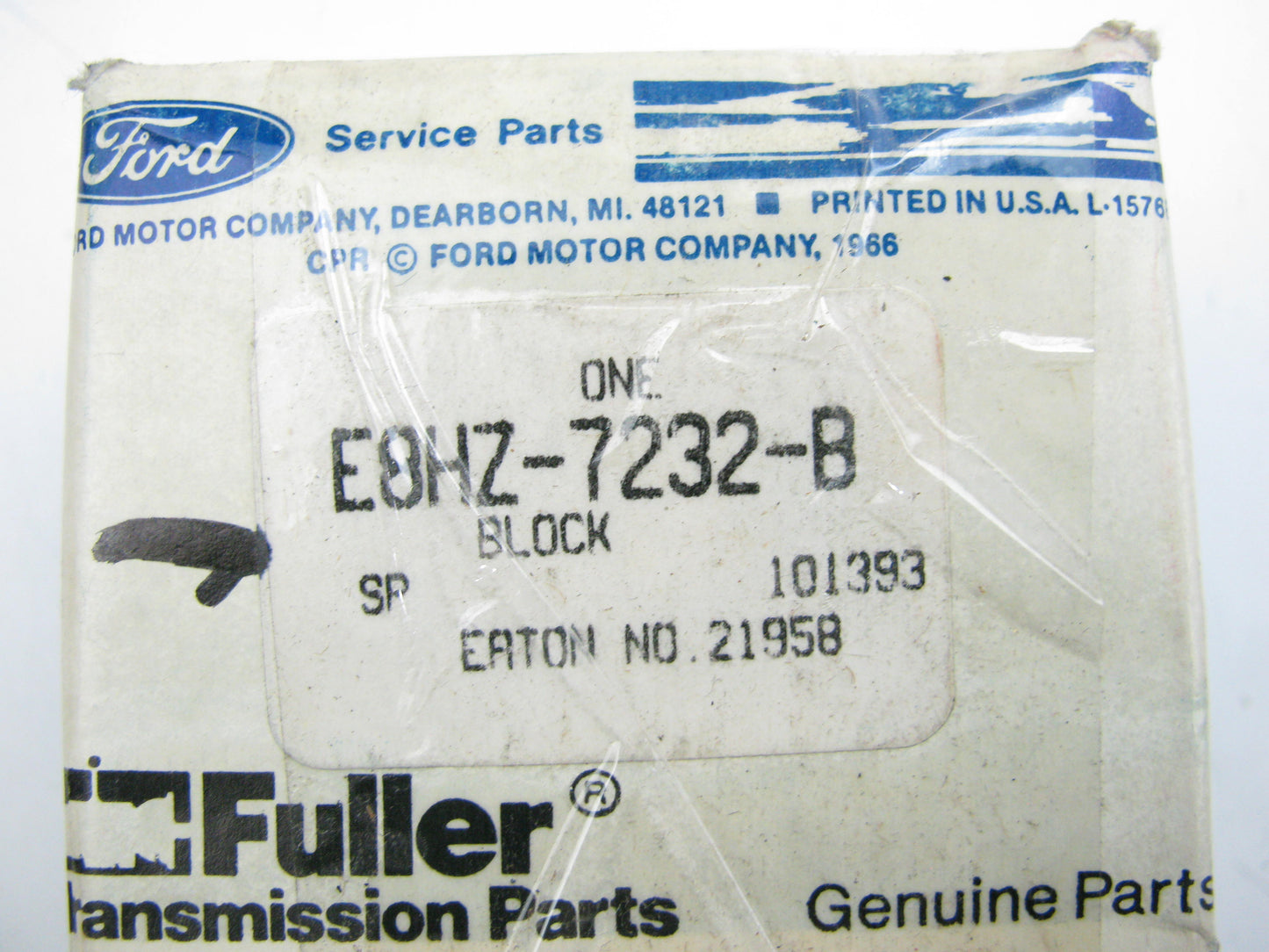 NEW - OEM Ford E8HZ-7232-B Manual Transmission Shift Block - Fuller FS5106