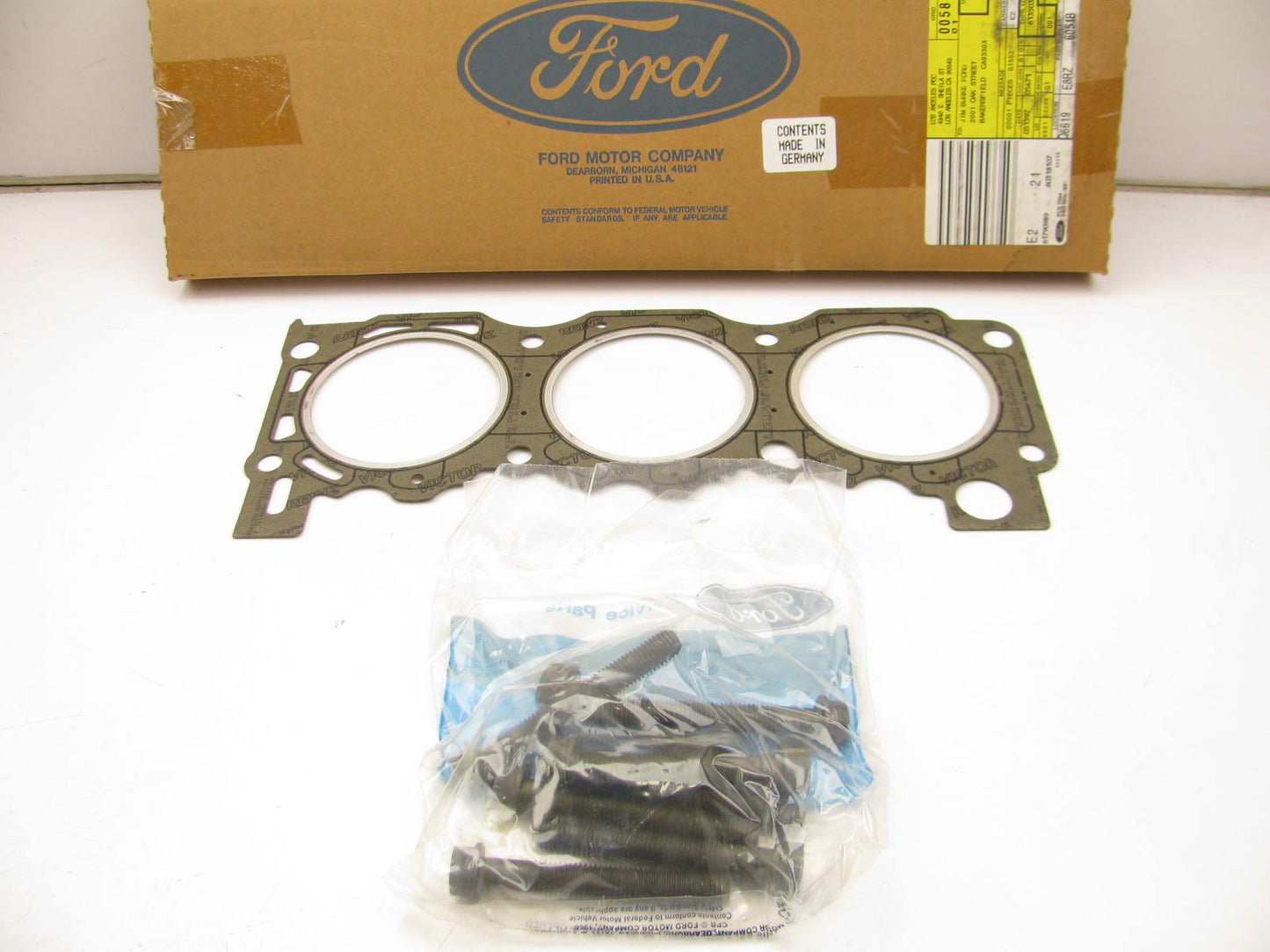 New OEM Left Side Engine Cylinder Head Gasket For Ford 2.9L V6 ONLY E8RZ-6051-B