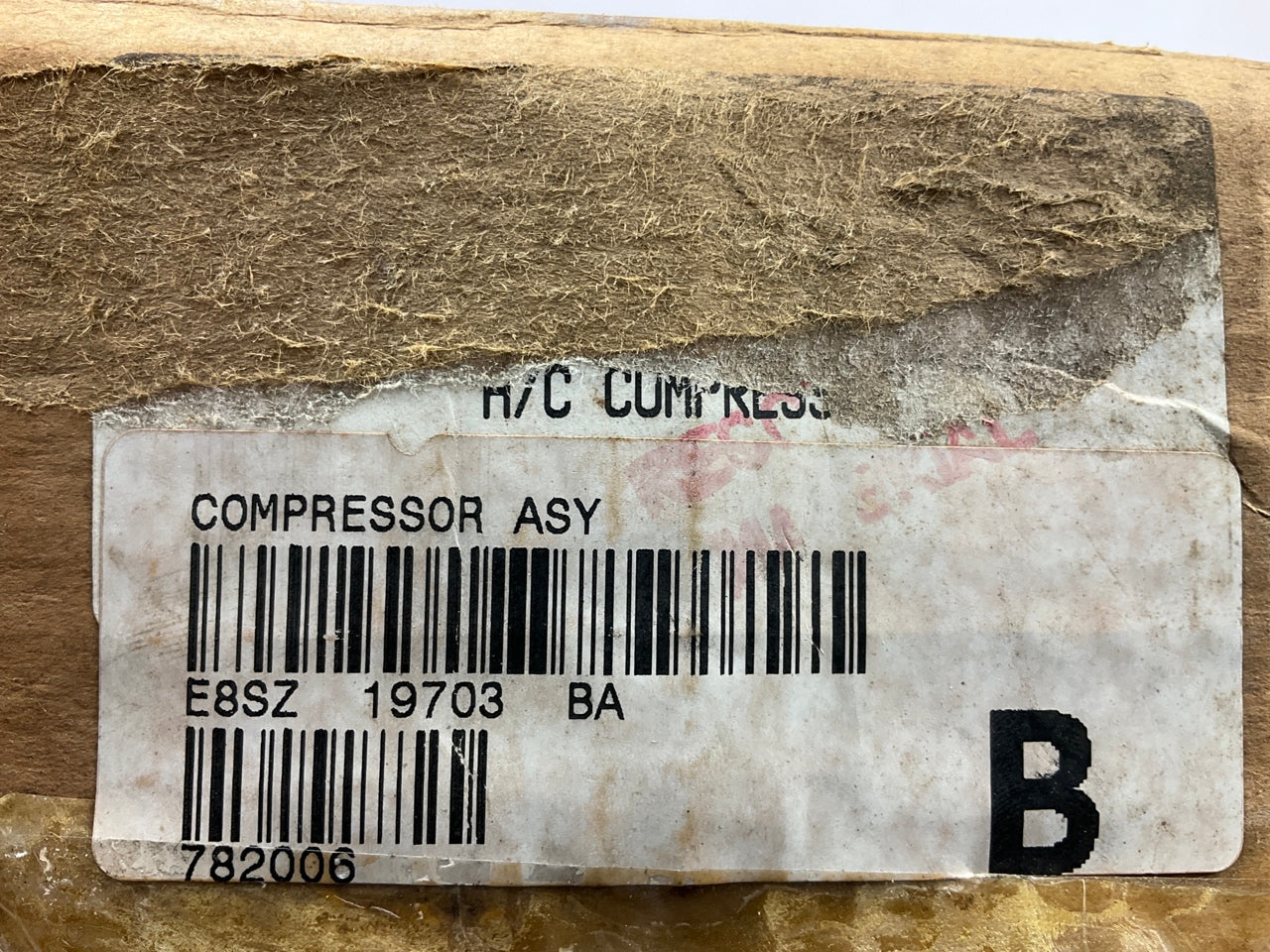 NEW - OEM Ford E8SZ-19703-BA A/C Compressor W/O Clutch - E8SH-19D623-AA